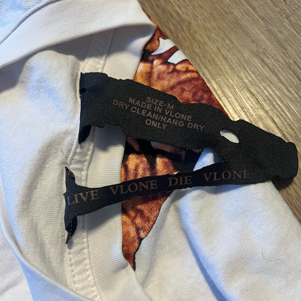 VLONE x Kodak Black White Zombie Tee Men's Medium (2019) - Picture 8 of 9